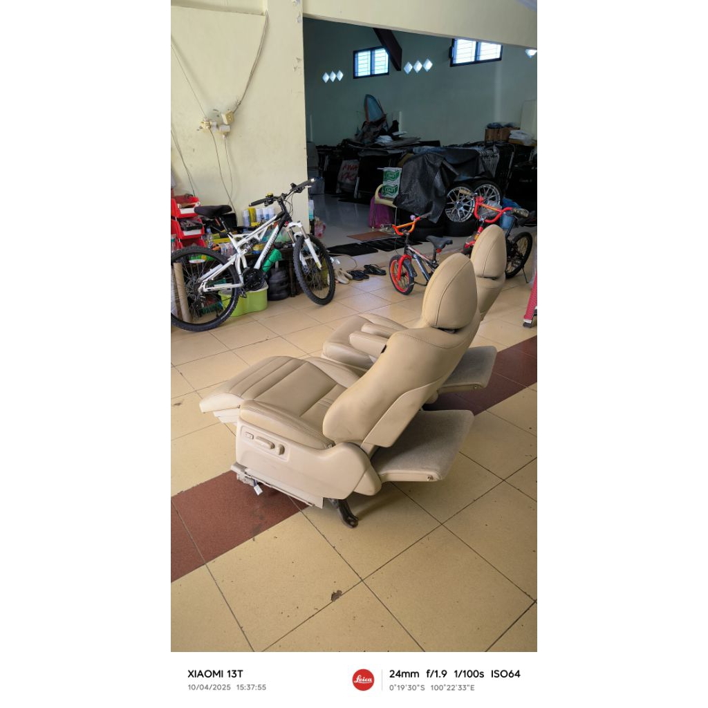 jok depan elektrik copotan Toyota Alphard