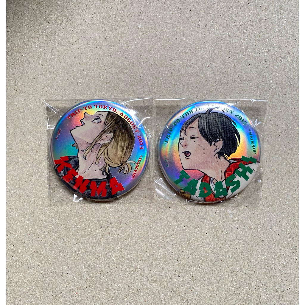 READY Metalic Pin Badge Haikyuu Giga Jump 2024 Kenma + Yamaguchi Set