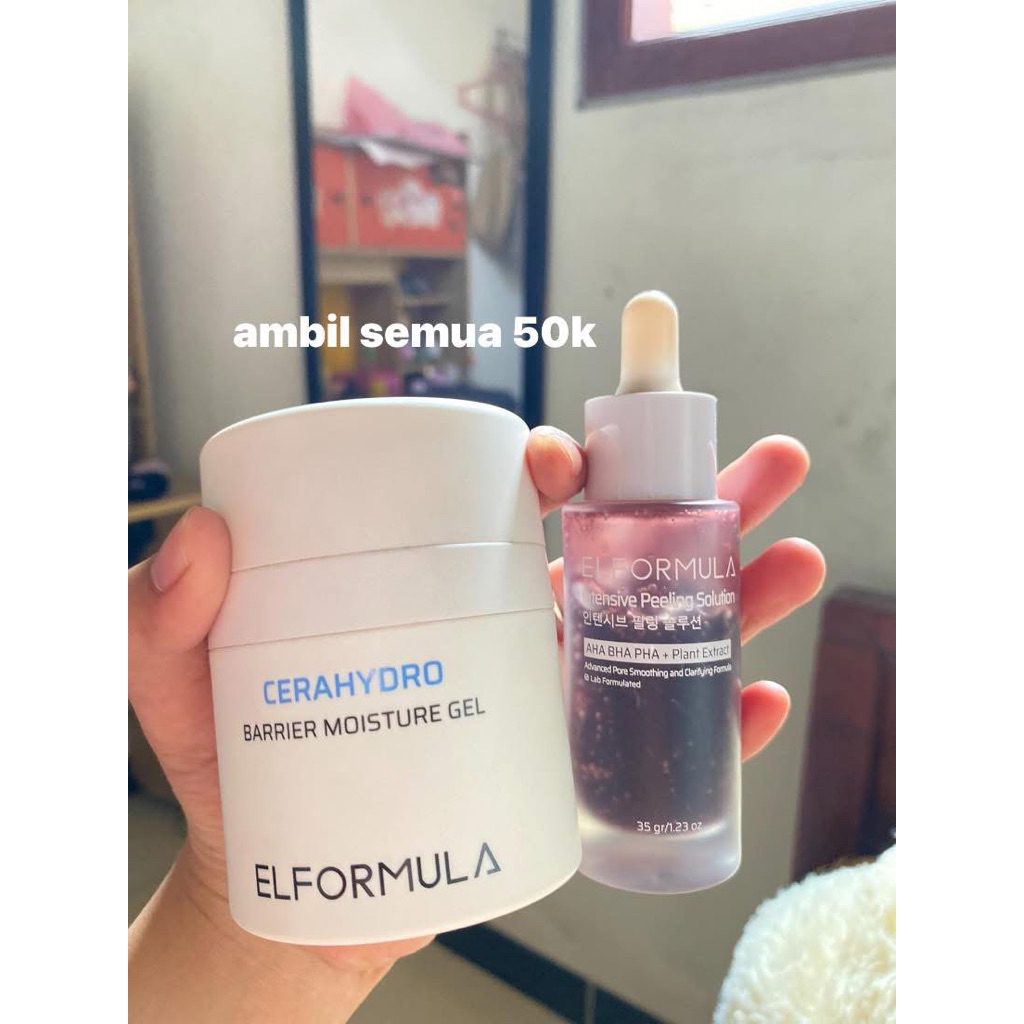 preloved peeling serum+moisturizer elformula