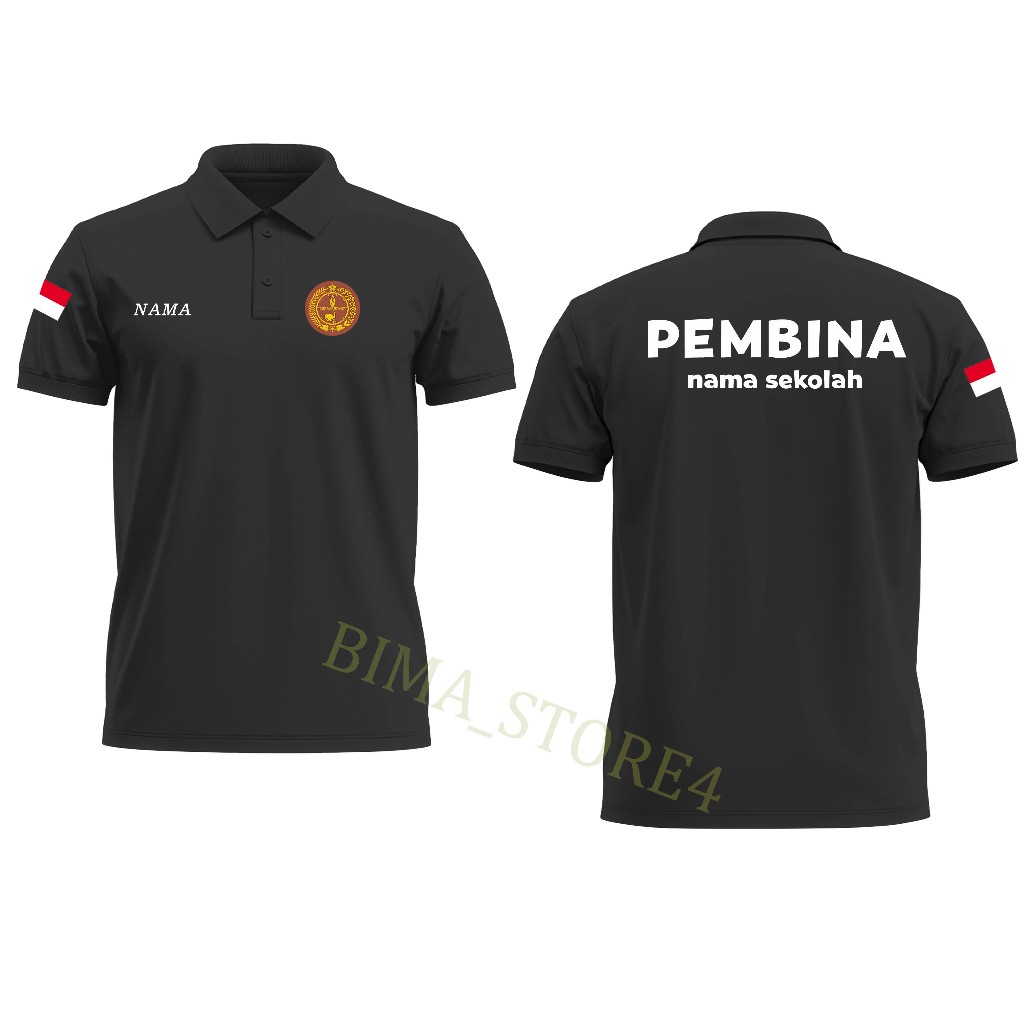KAOS KERAH PEMBINA PRAMUKA LENGAN PANJANG DAN PENDEK BAHAN KATUN