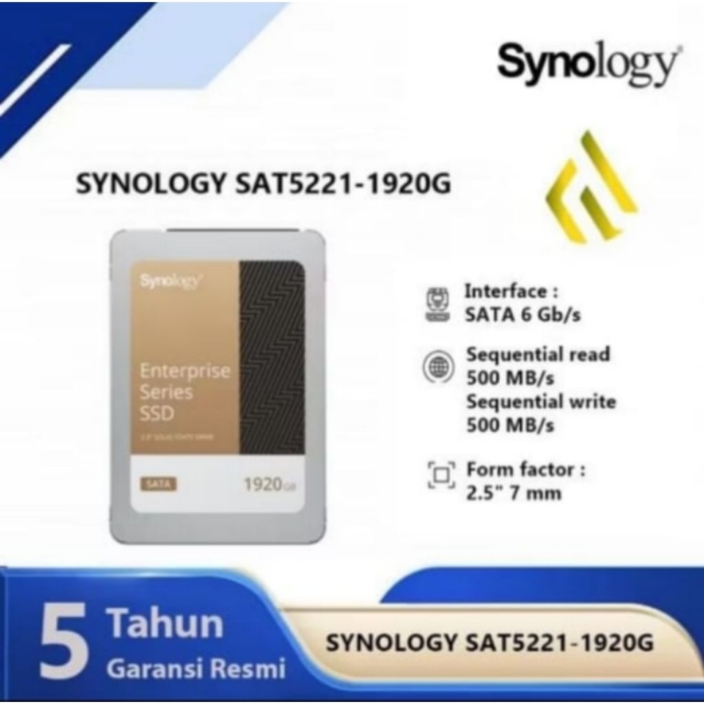 Synology SAT5221 1920GB / 1.92TB 2.5" Enterprise SATA SSD