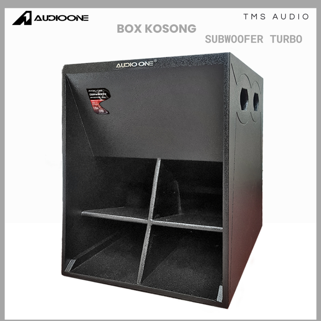 Box Kosong Speaker Subwoofer Turbo 18 inch Single & Double  Bahan Triplex AUDIO ONE | TMS AUDIO