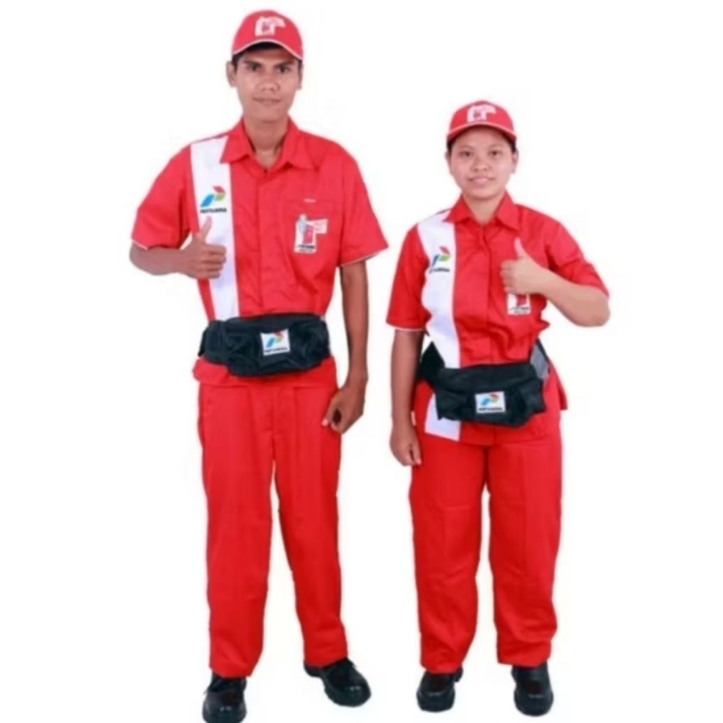 Operator Seragam SPBU Pasti Pas Pertamina Topi SPBU TAS SPBU Pertamina