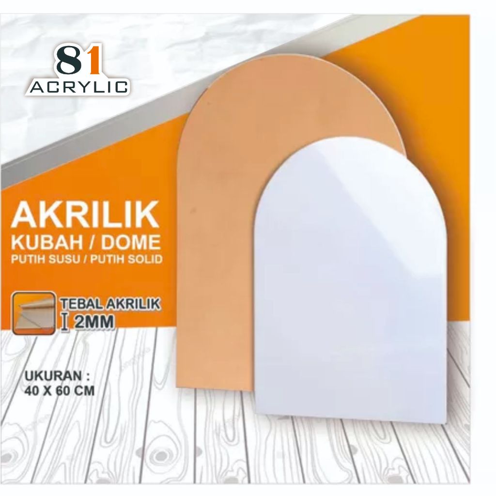 Akrilik Ucapan Model Kubah 40X60 / Acrylic Kubah / Akrilik Kubah / Akrilik Ucapan / Papan Ucapan
