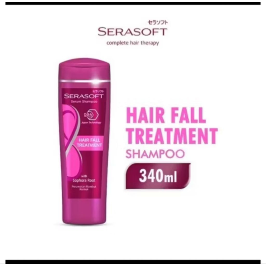 Shampoo Serasoft rambut rontok 340 ml