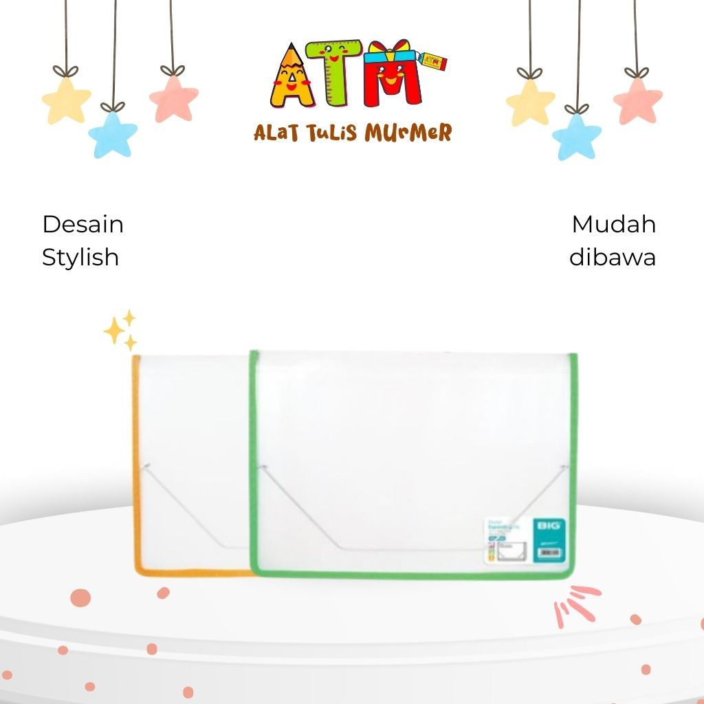 Expanding File/File Organizer/BIG Expanding File F4 Transparant Tali XF-8008