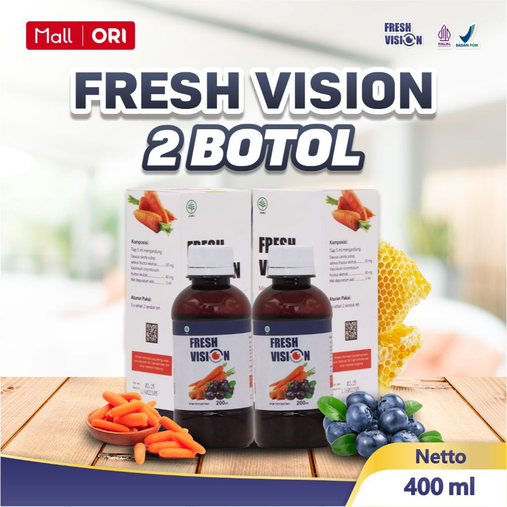 Paket 2 Box Fresh Vision Vitamin Mata Herbal