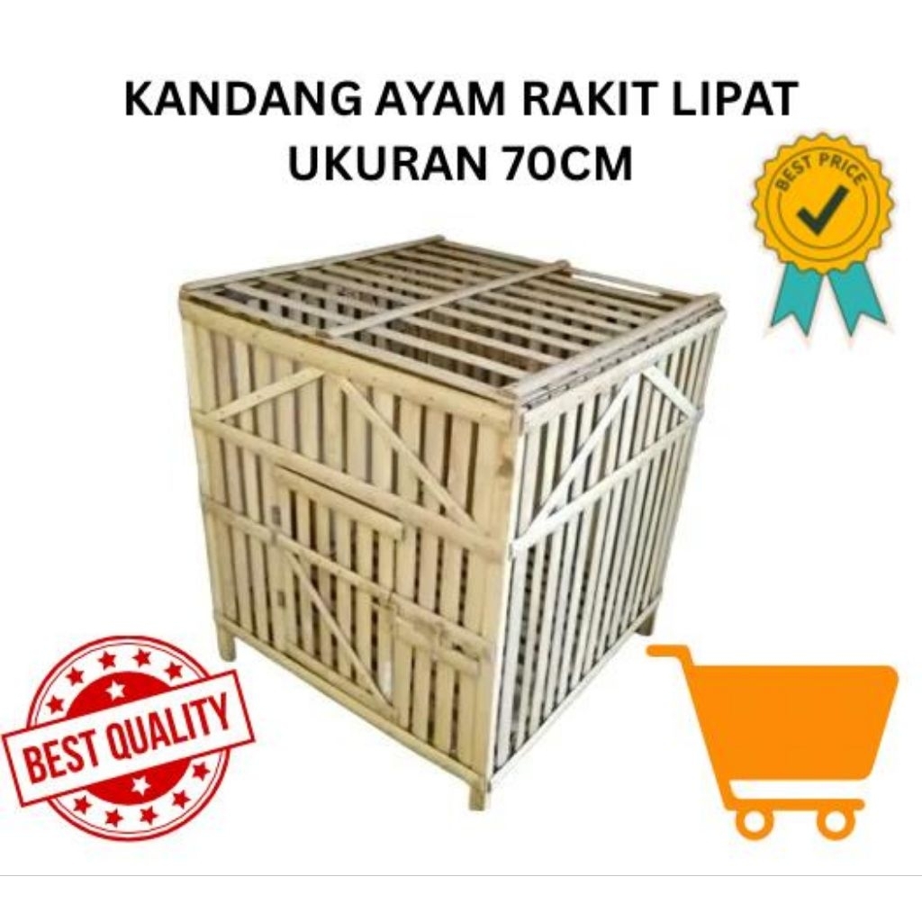 KANDANG AYAM RAKIT BAMBU BONGKAR PASANG