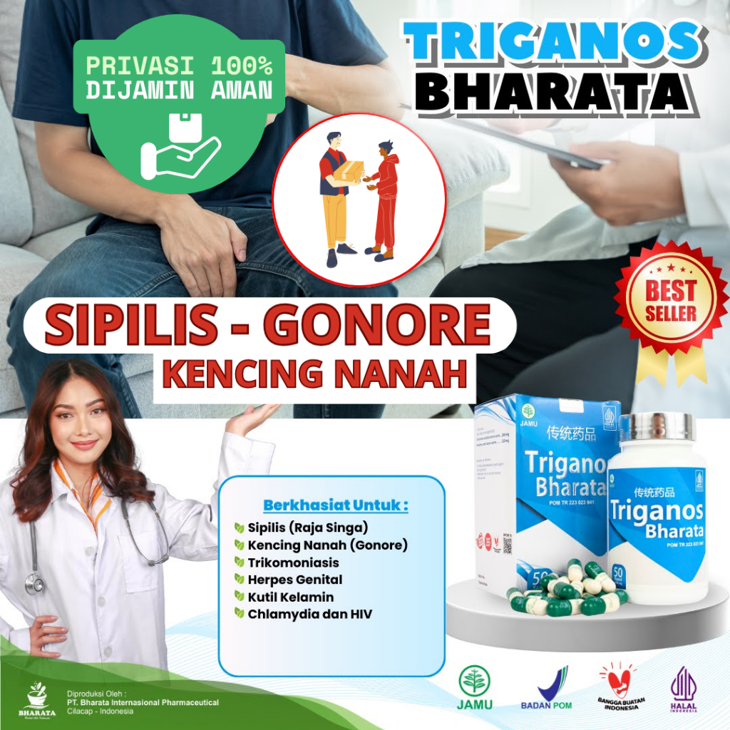 Triganos Bharata Obat Kencing Nanah Sipilis Gonore Ampuh 100% Original