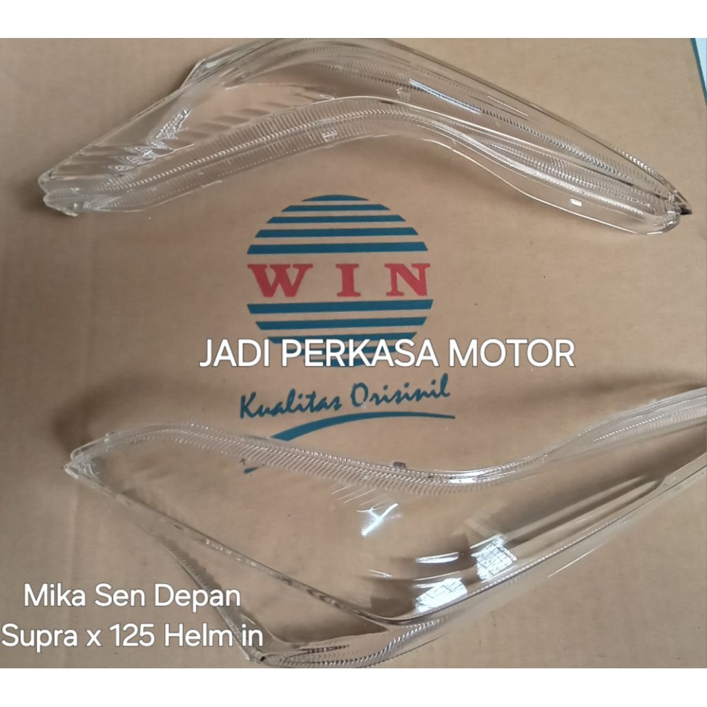 "WIN" Mika Lampu Sen Depan Motor Supra x 125 helm in