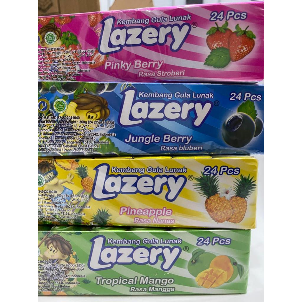 LAZERY STICK CANDY 24PCS 1BOX