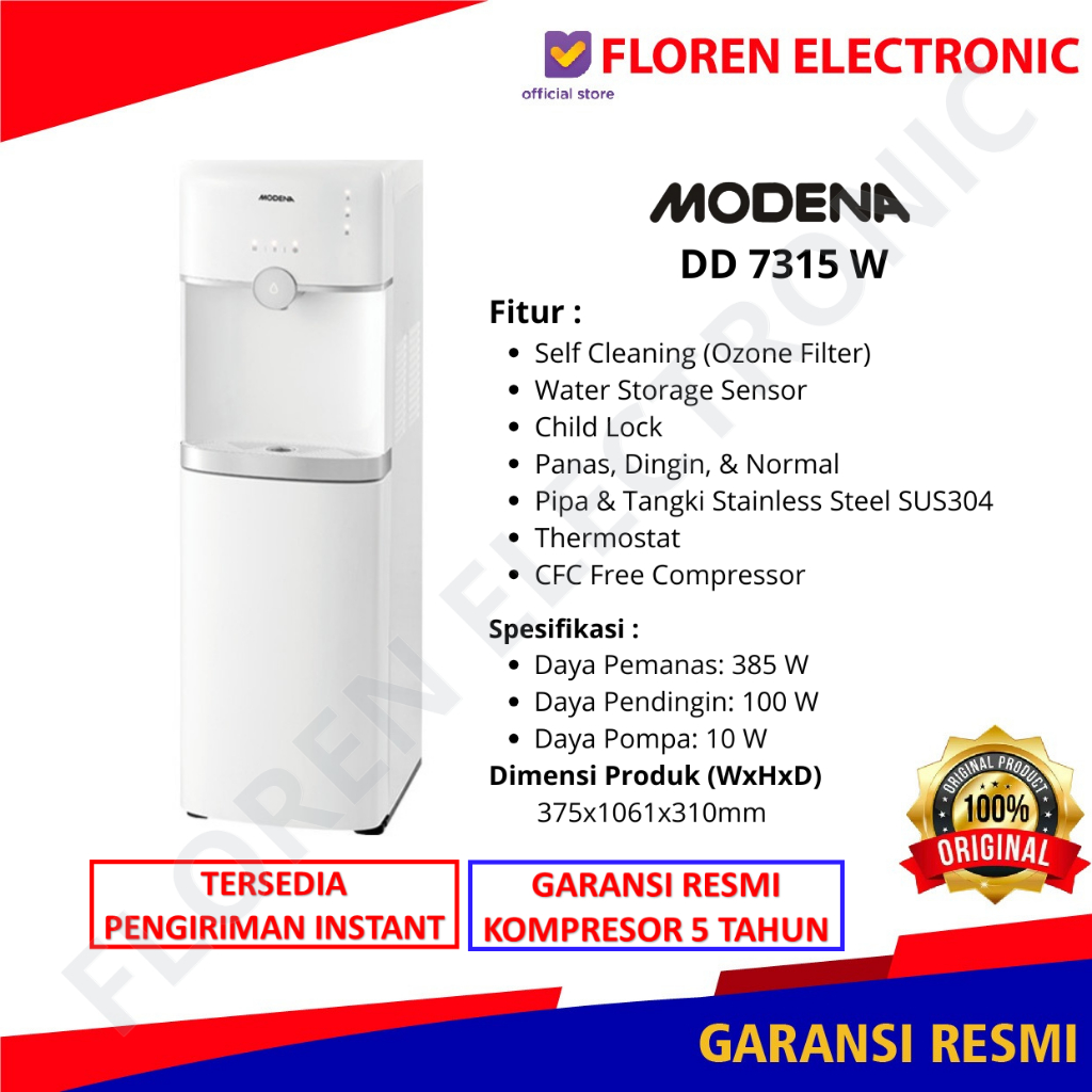 MODENA Dispernser DD 7315W/ 7315 W Putih
