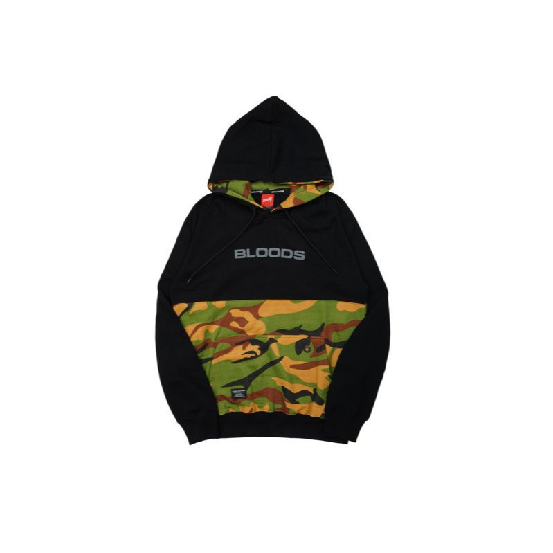 BLOODS SWEATER  HOODIE  SW TROOPERO BLACK ARMY