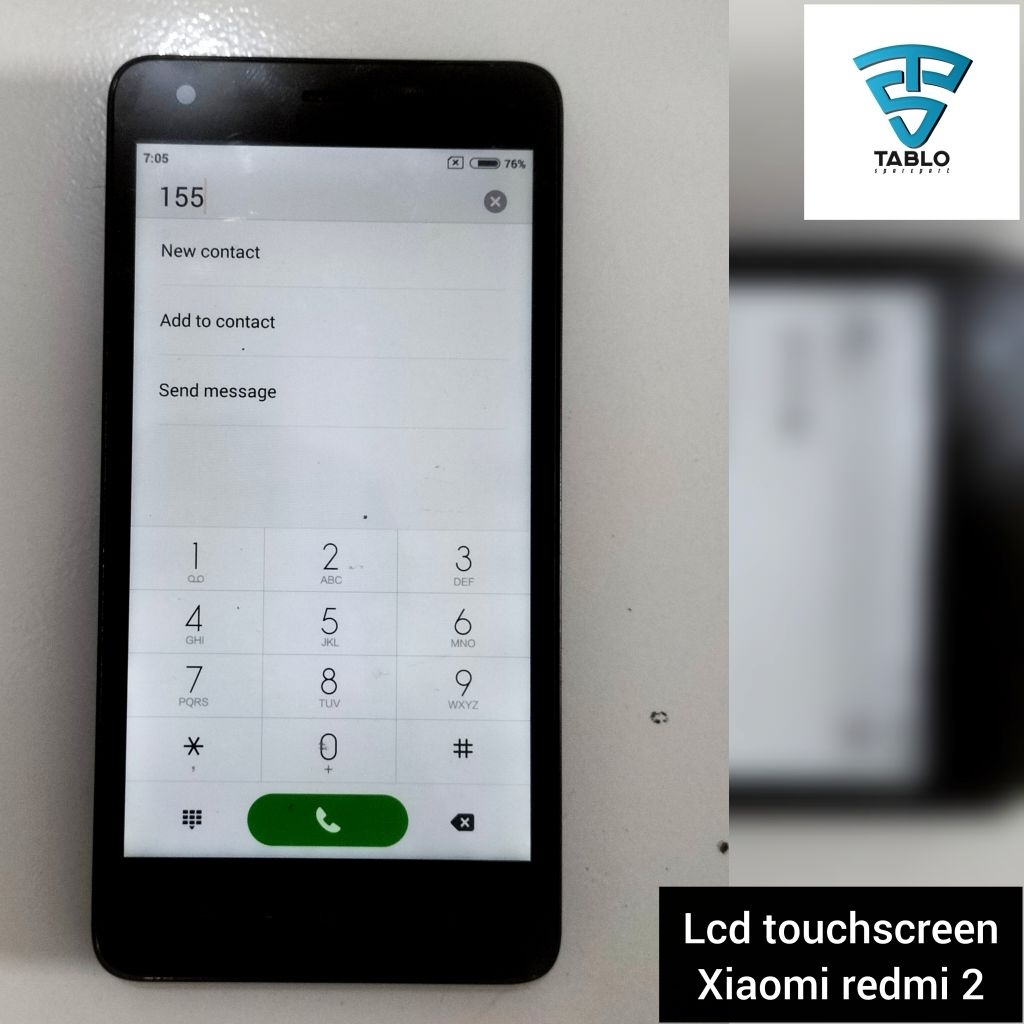 LCD touchscreen frame Xiaomi redmi 2 original copotan HP