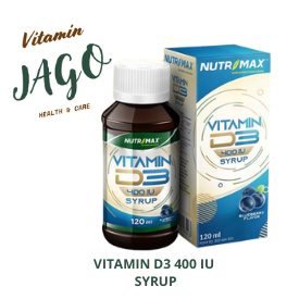 NUTRIMAX VITAMIN D3 ANAK IBU HAMIL 400 IU SIRUP SUPLEMENTASI VITAMIN D3