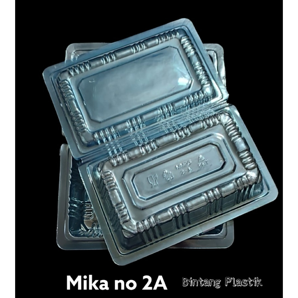 50pcs Mika Plastik No 2A/Mika Buah Buahan/Mika Nasi/Mika Kue/Mika 2A