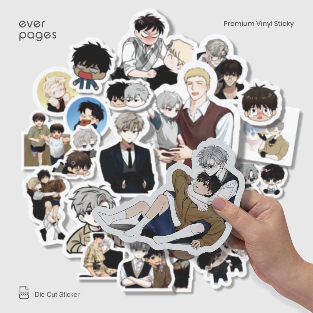 (25 pcs) Sticker Manhwa Passion Waterproof - for Laptop, HP, Buku, Tumblr