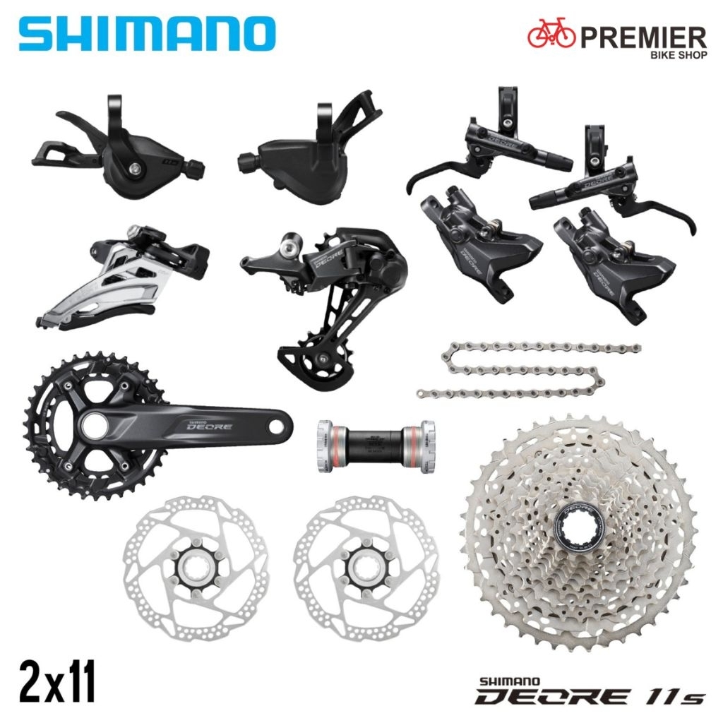 Groupset Shimano Deore 11-Speed M5100 2x11 Complete Groupset Deore 2x11 speed