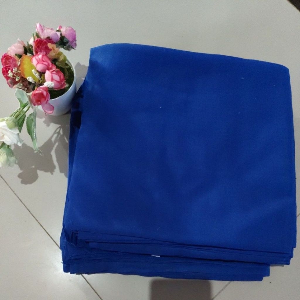 jilbab segi empat paris jadul varisha warna birel/biru elektrik/biru bca/korpri