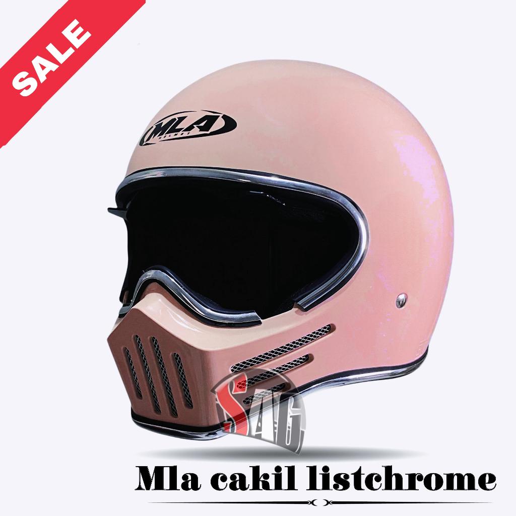 HELM FULL FACE RETRO CAKIL MLA CAKIL TROPER SNI HELM FULL FACE DEWASA PAKET GANTENG INER VISOR COSTU