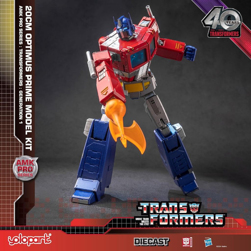 MAINAN TRANSFORMERS YOLOPARK OPTIMUS PRIME, TRANSFORMERS G1 OPTIMUS PRIME 7,87 INCI DENGAN SENJATA