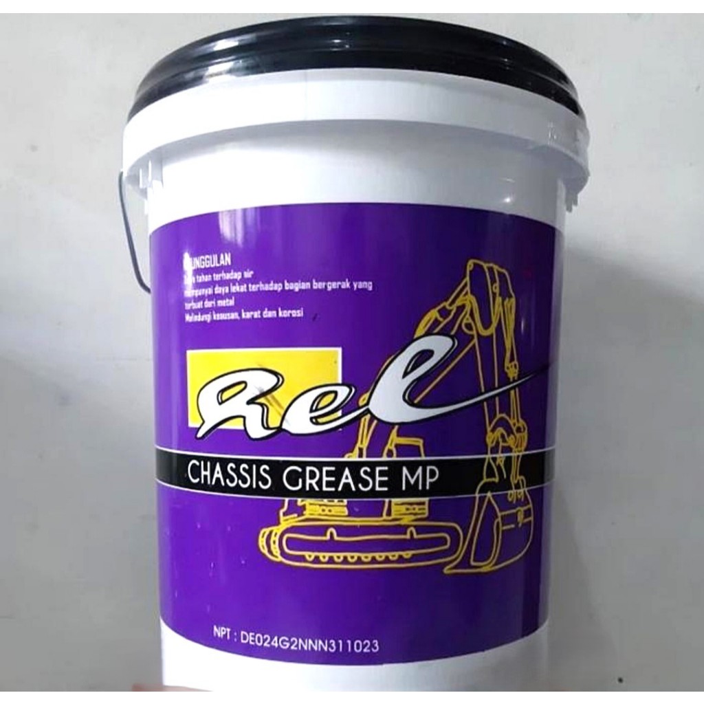 REL Pail UNGU CHASIS GREASE MP NLGI-1 15Kg Grease/Gemuk REL /Pelumas Minyak Gemuk/Cerbi Chassis/Casi