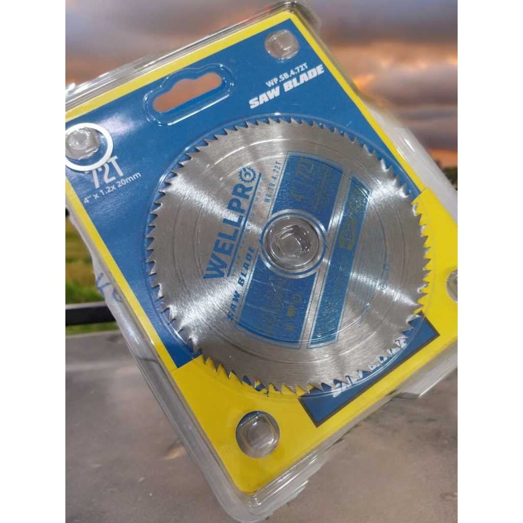 WELLPRO Mata Pisau Circular Saw Blade 4'' x 72T - Mata Potong Circular 4 Inch x 72 T WELLPRO