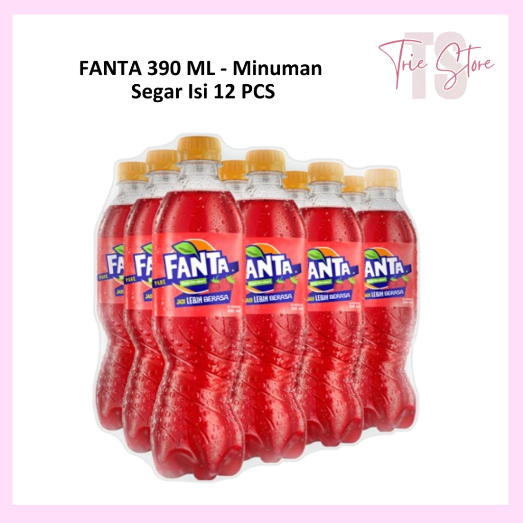 Minuman Fanta 390ml – 1 Dus Isi 12 Botol Segar Manis