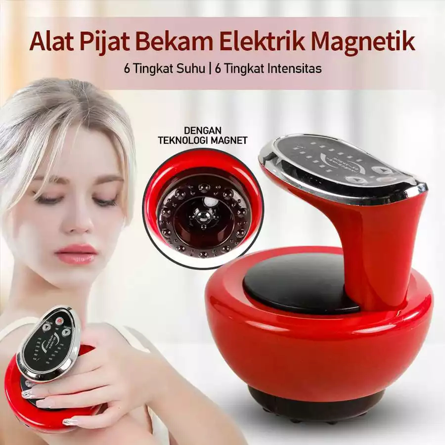 MASSAGE SCRAPING / Alat Pijat Bekam kerokan masuk angin kop kerok Elektrik Magnetik Machine