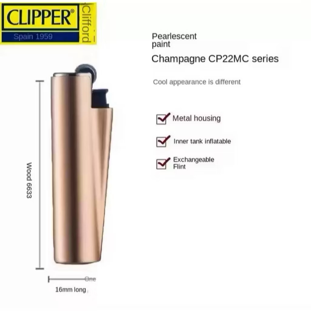 Korek Api Unik CP22 Korek Api Clipper Roda Api Metal