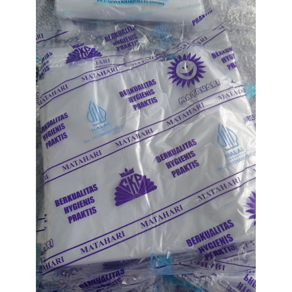 kantong plastik cap matahari ukuran 15