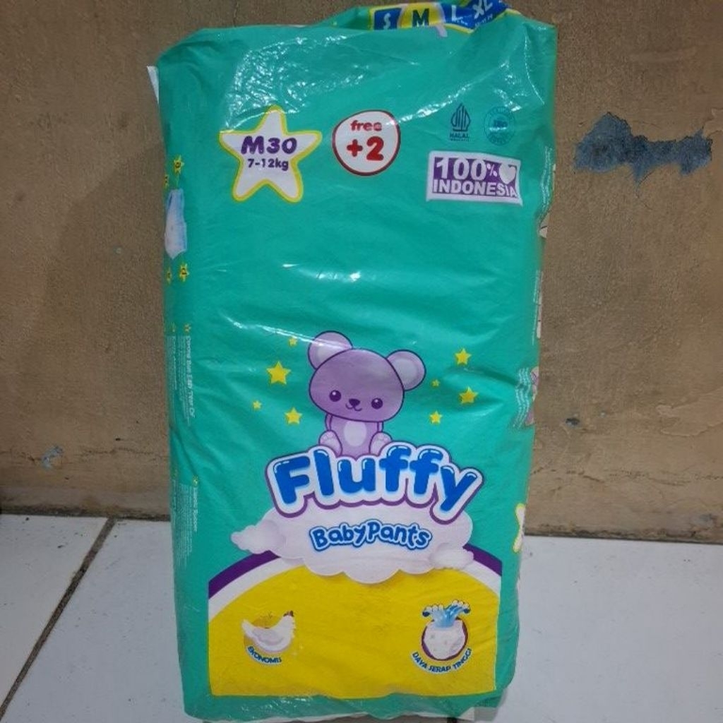 Pampers Fluffy babypants M30 Celana