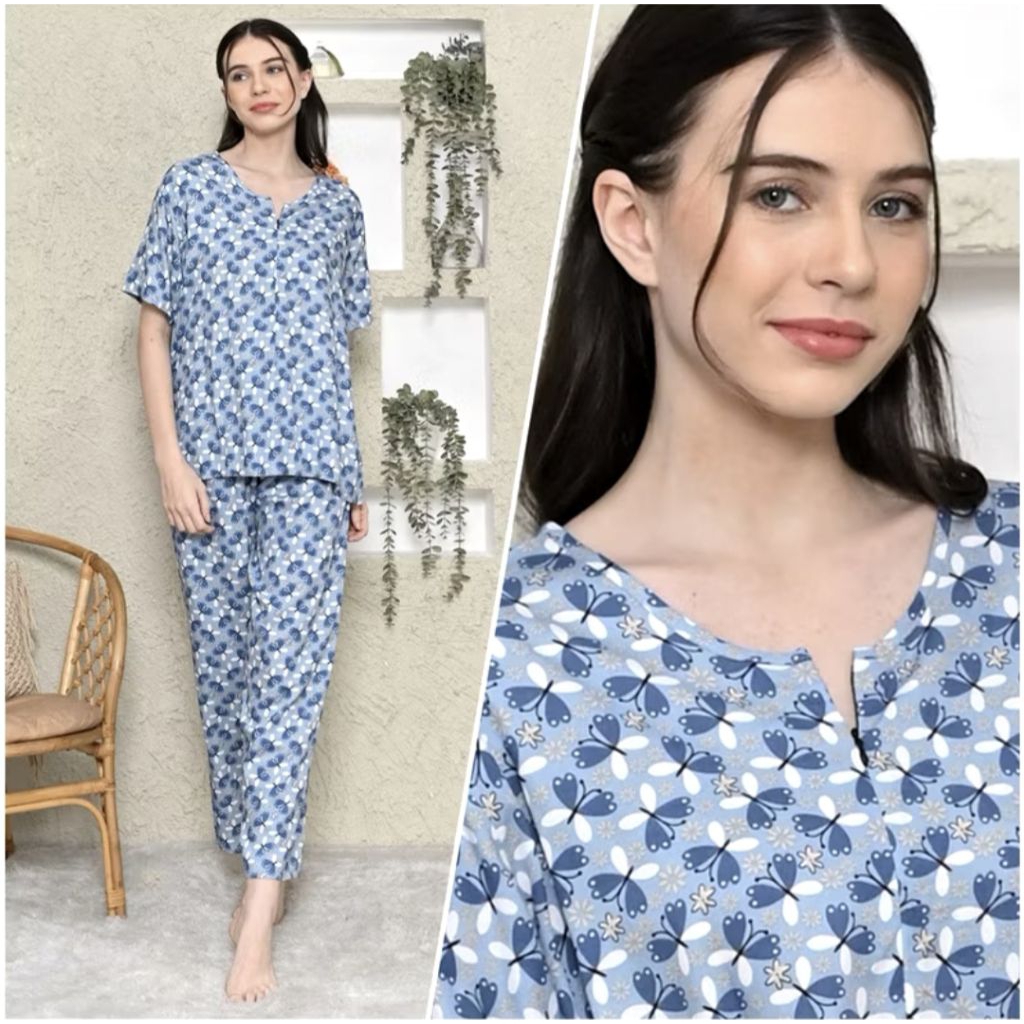 One Set Rayon Jumbo Piyama Pajama Dreams | ONE SET RAYON JUMBO PIYAMA PAJAMA DREAMS