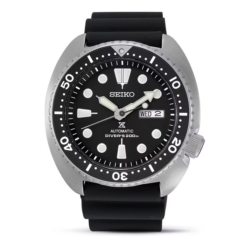 Seiko Prospex SRPE93K1 Turtle Automatic Black Rubber Strap - Jam Tangan Seiko Original