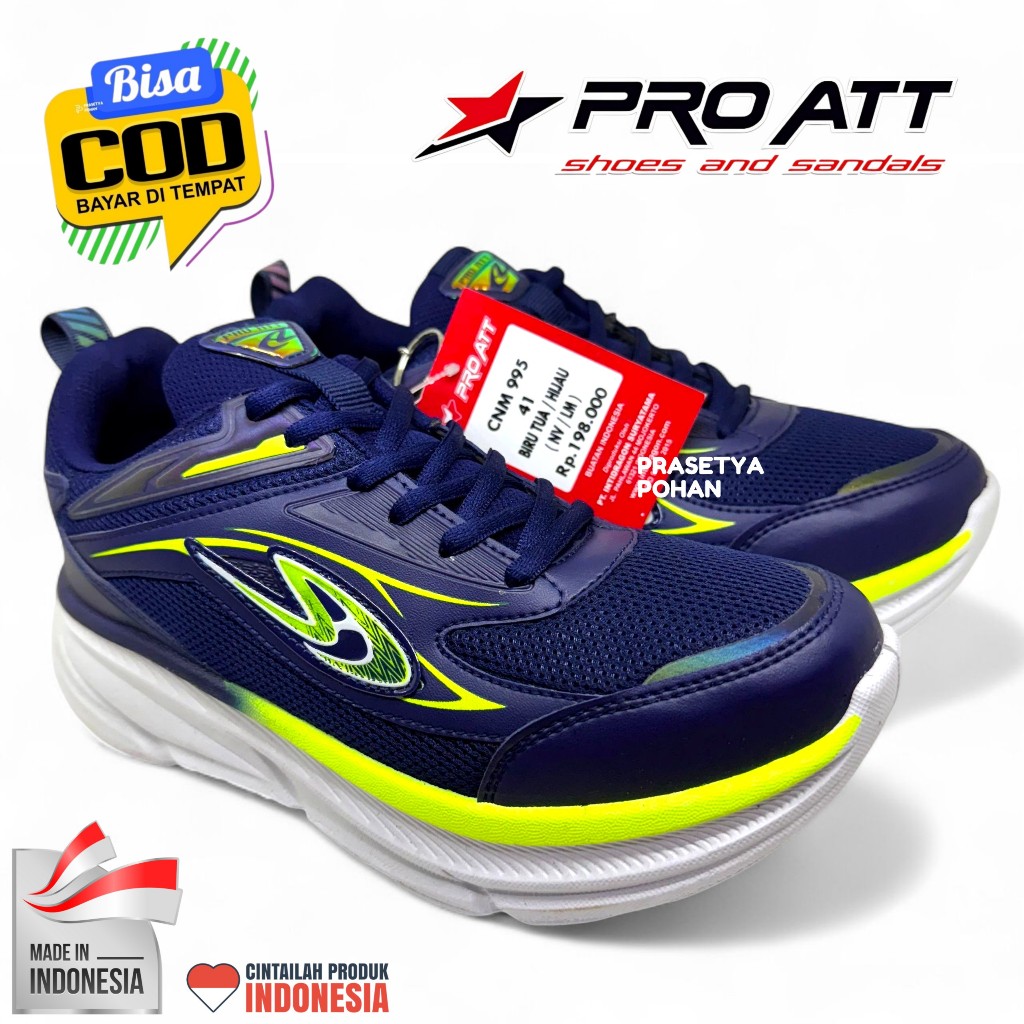 Sepatu Olahraga PRO ATT Pria Sepatu Sneakers Pria PRO ATT Original Lime