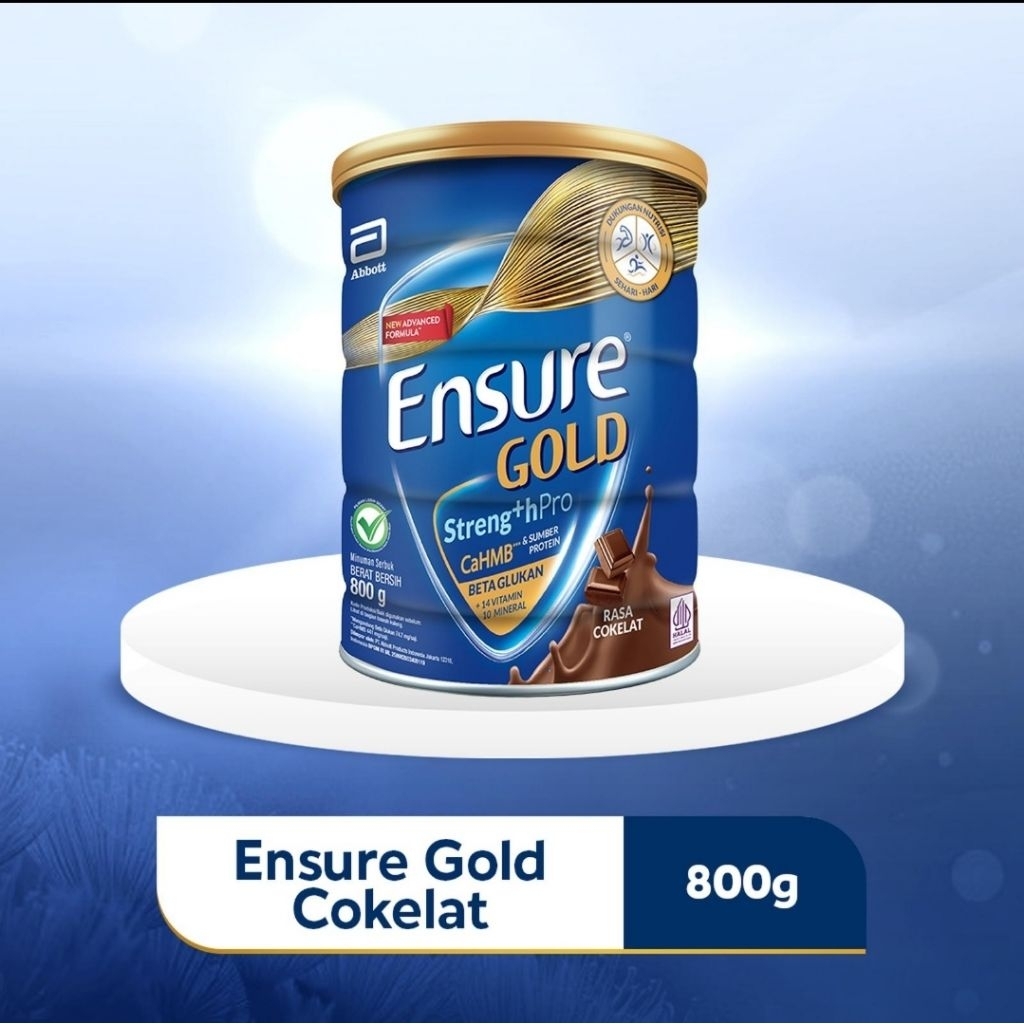Ensure Gold Cokelat Vanilla 800gr / Ensure Gold Coklat Vanila Gandum 380gr