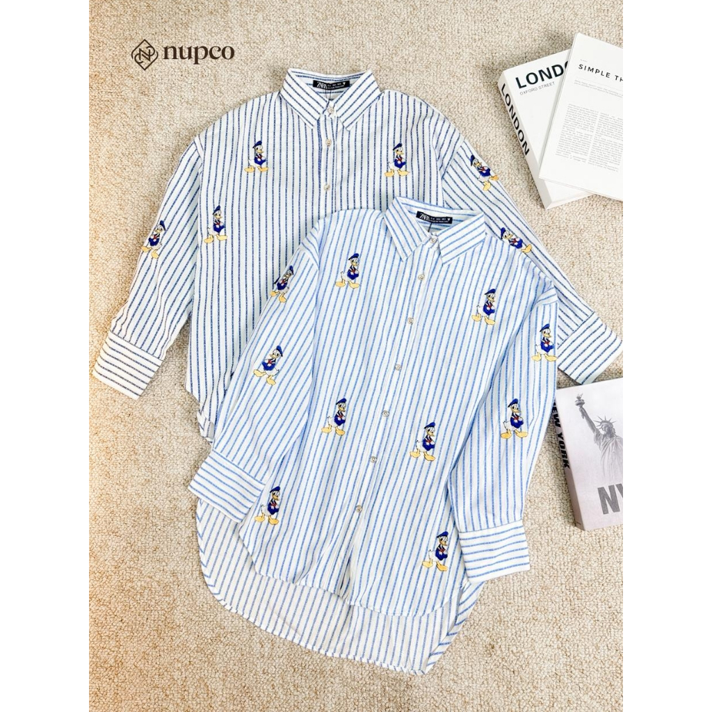 70922 KEMEJA DONALD DUCK STRIPE