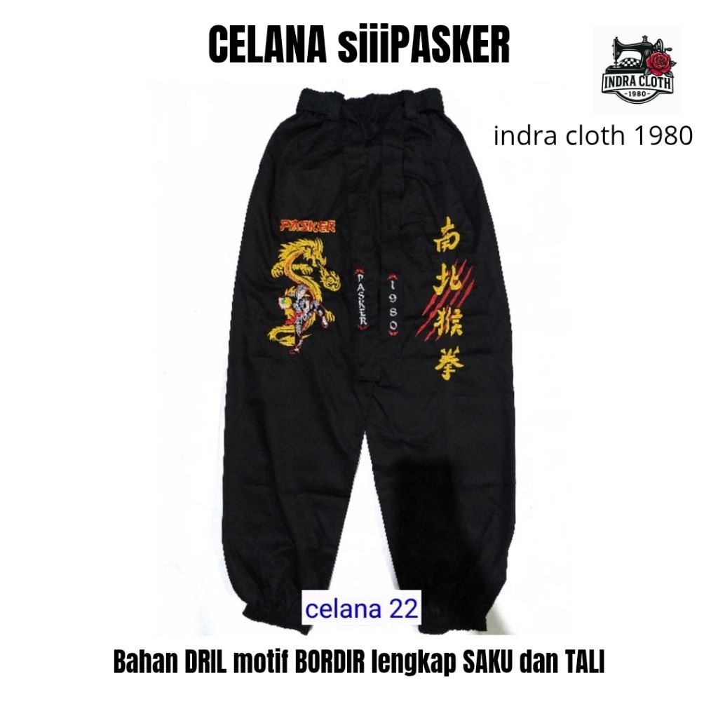Celana Ikspi Bordir 22 Bahan Dril Celana Ikspi Saku Celana Bordir Ikspi Celana Ikspi Kera Sakti