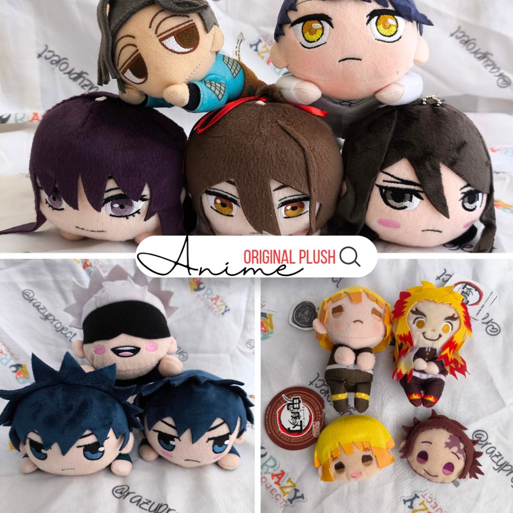 Anime Original Plush Boneka Karakter Jepang Jujutsu Kaisen Megumi Gojo Ninja Boy Official Merchandis
