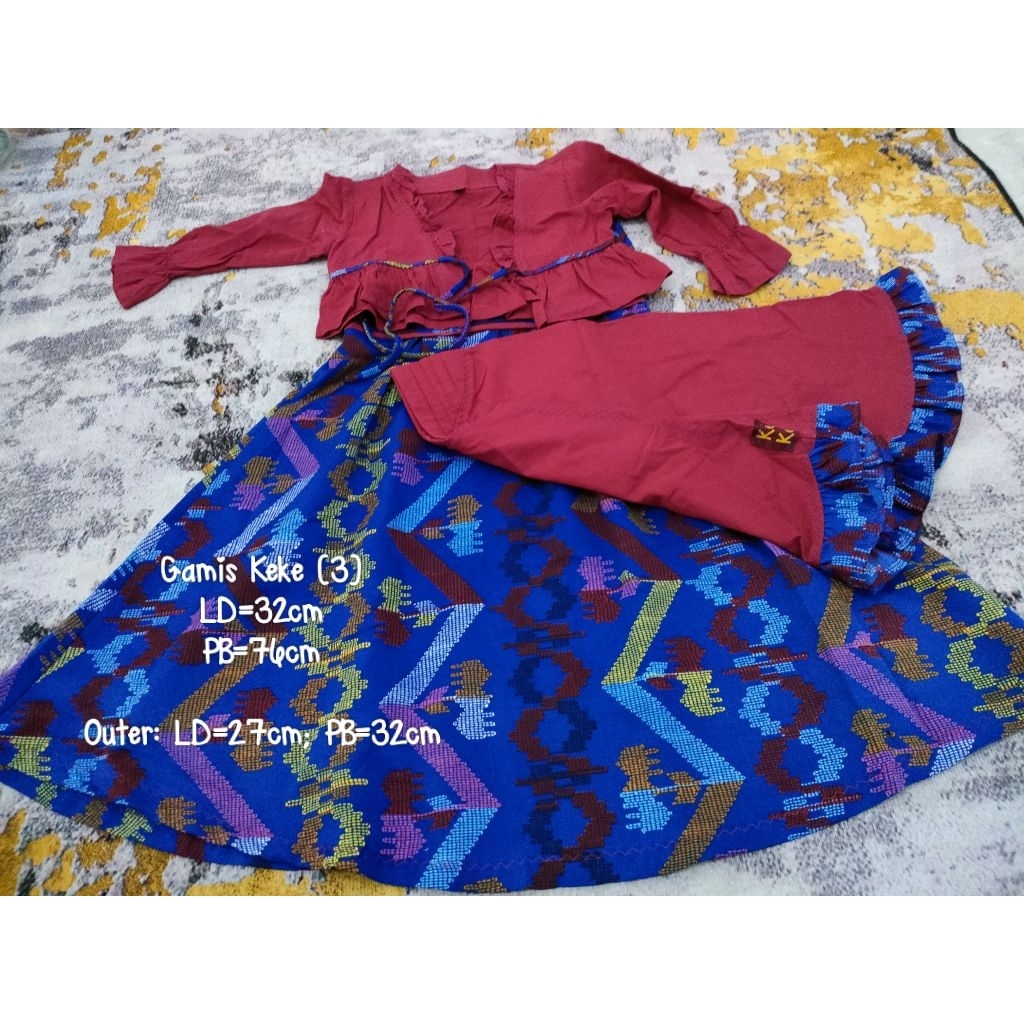 Preloved Set gamis anak keke