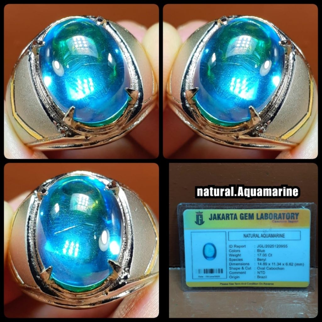 natural permata aquamarine brazil jumbo alami boll