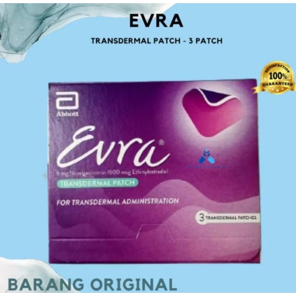 (EVRA) Transdermal patch isi 3 KB tempel