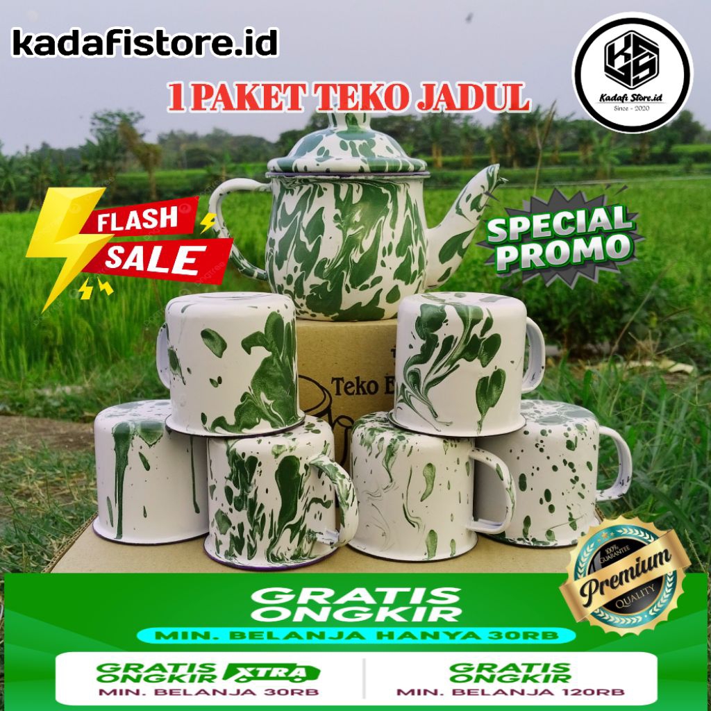 1 Paket teko Blirik Enamel jadul/ teko enamel premium/ teko jadul / eskan blirik enamel/ teko Blirik