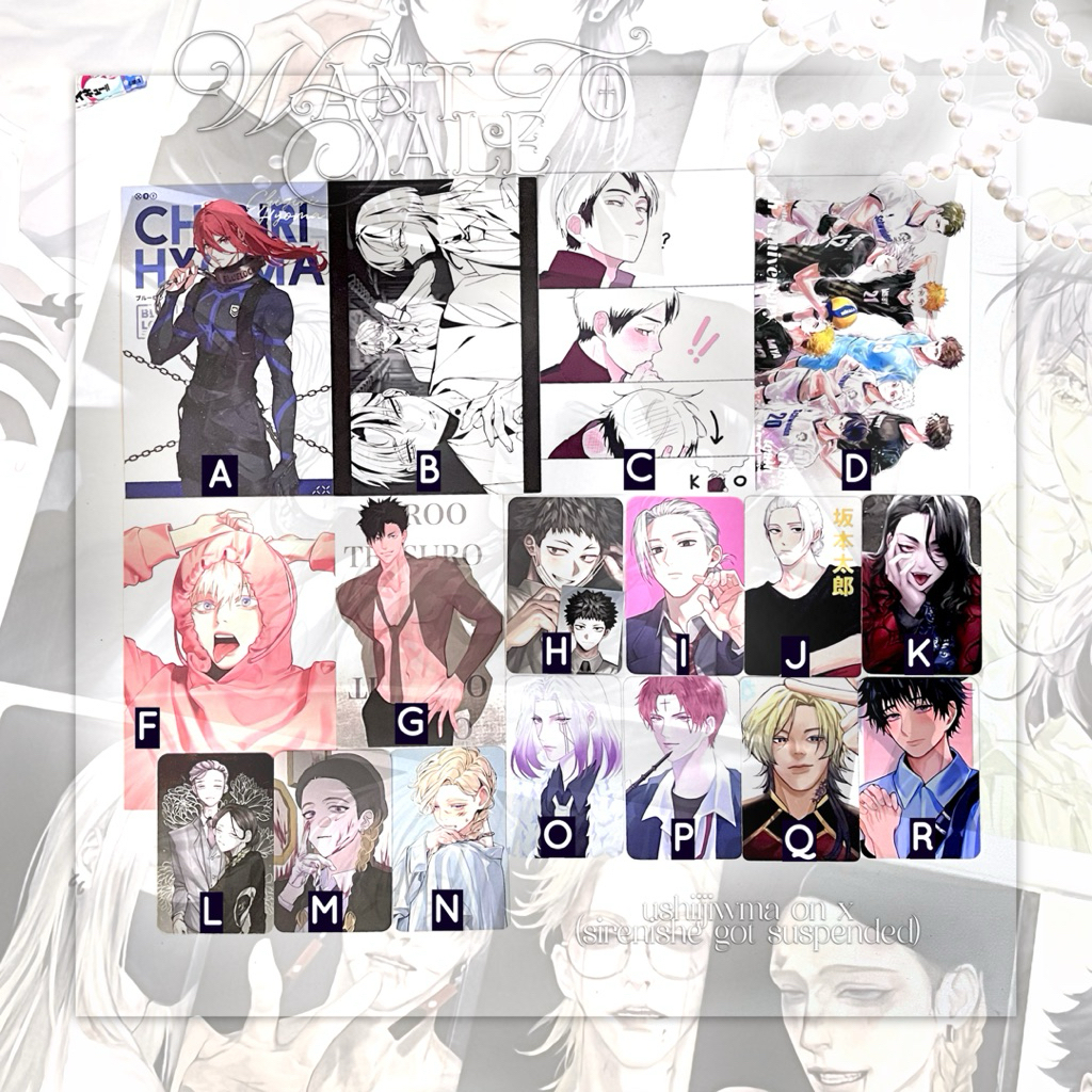 Fanmerch Anime |  Pbox, Postcard, Photocard by various artist ; scraur mashle, noma_rl koko tokyo re