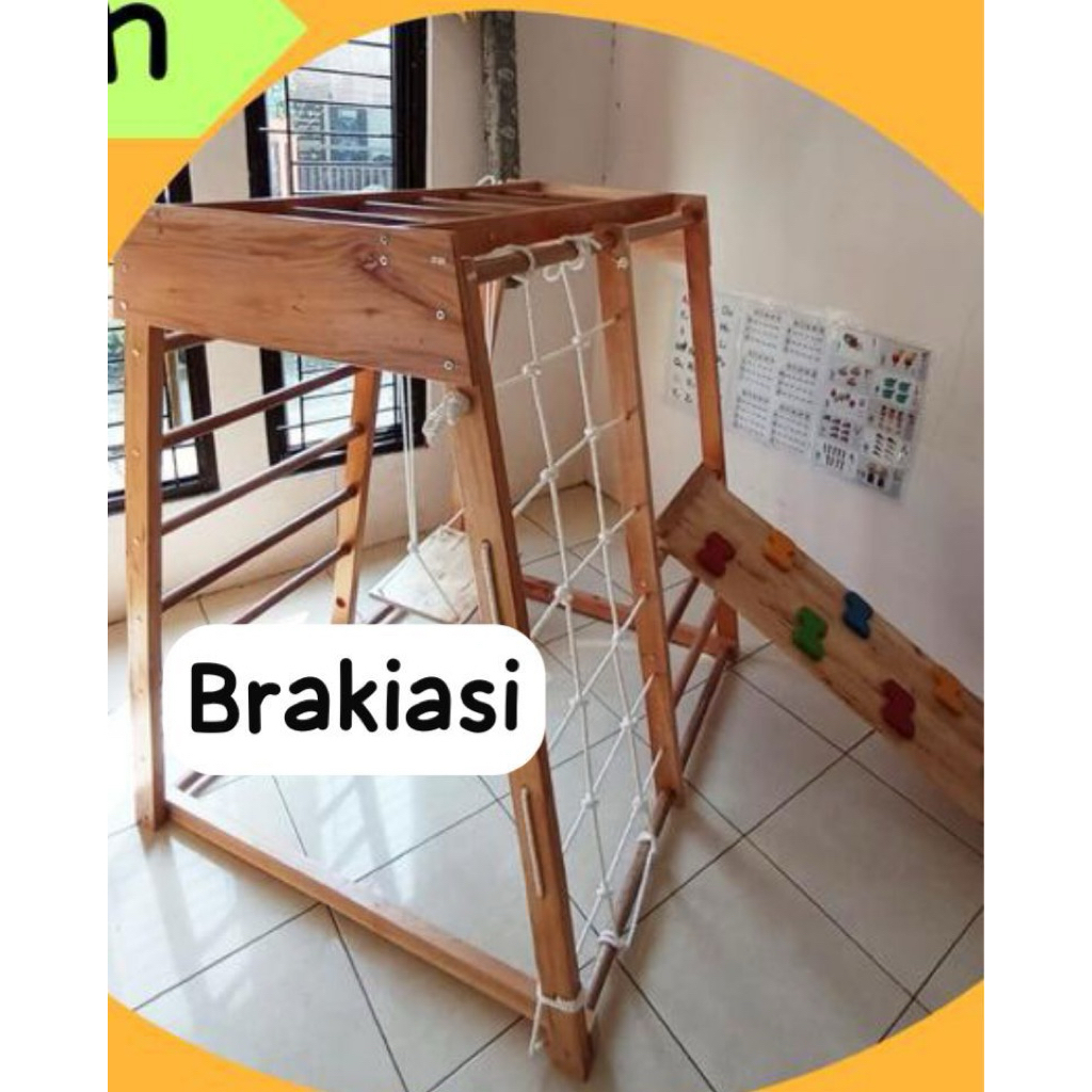 Preloved Brakiasi kayu Mainan Anak Montessori