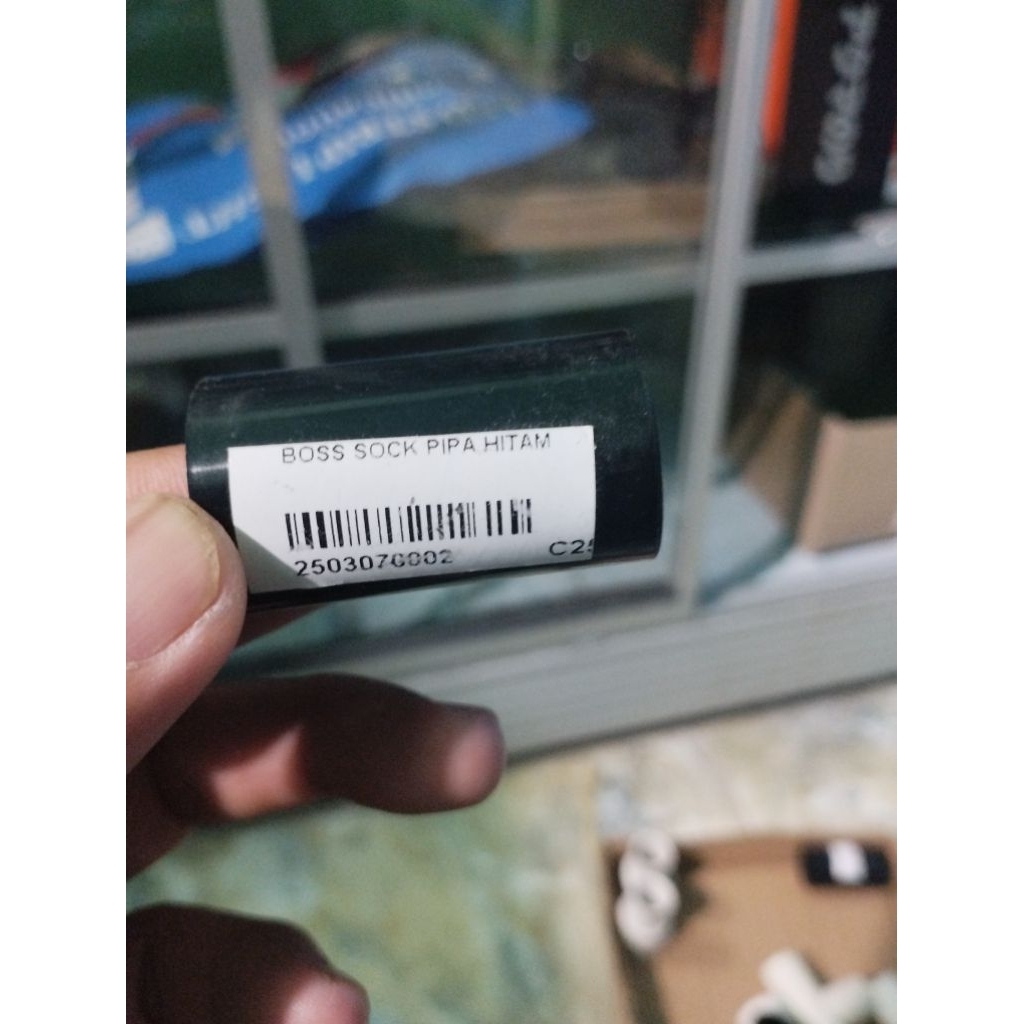 BOSS SOCK PIPA HITAM 5/8 SAMBUNGN PIPA LISTRIK