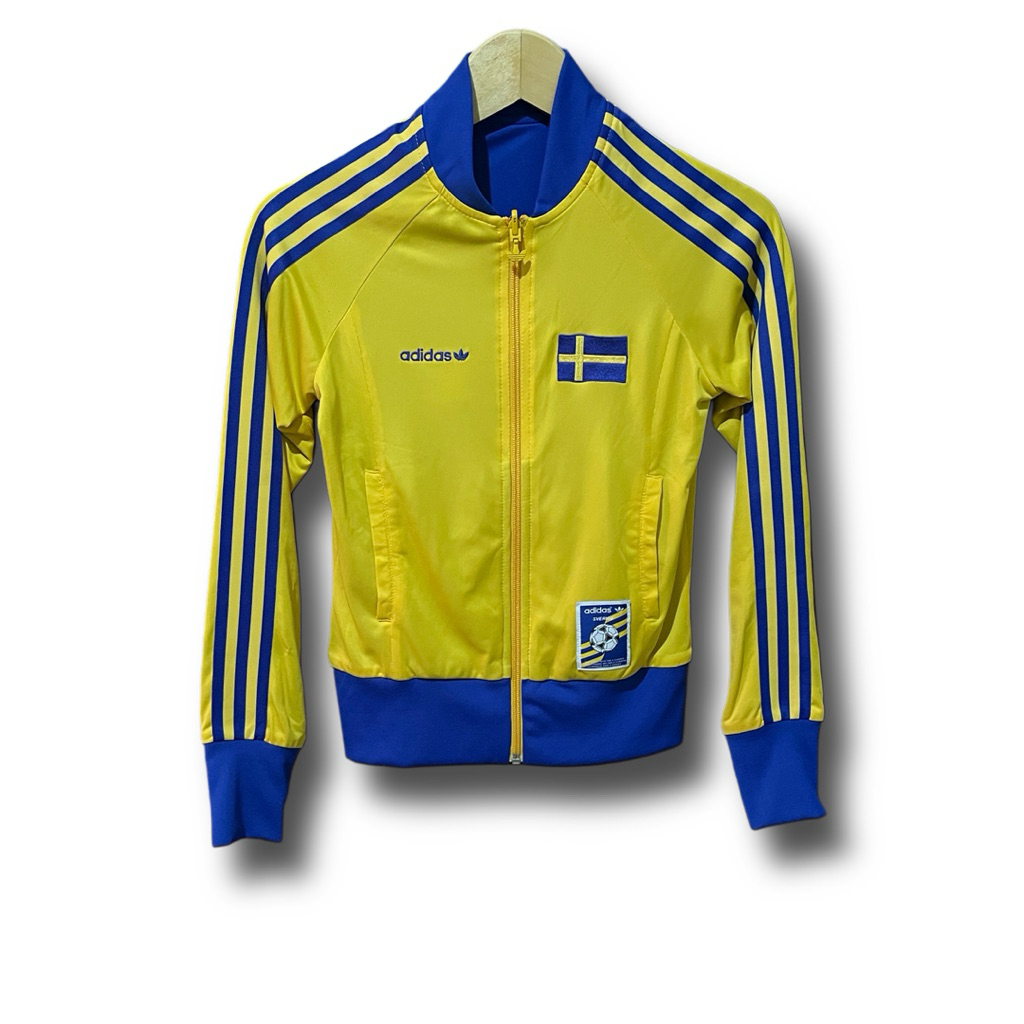 tracktop Adidas Swedia sverige original bolak balik