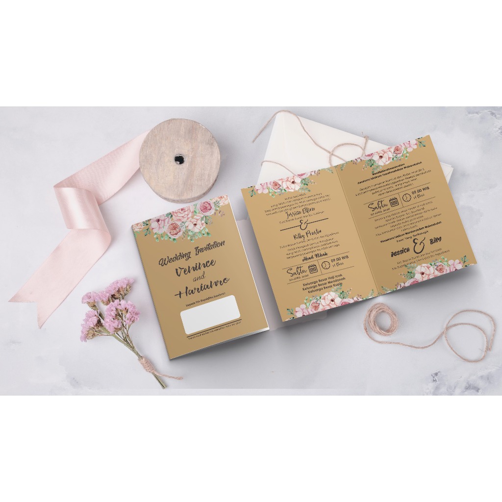 Cetak Undangan Satuan Tema Vintage -1-020