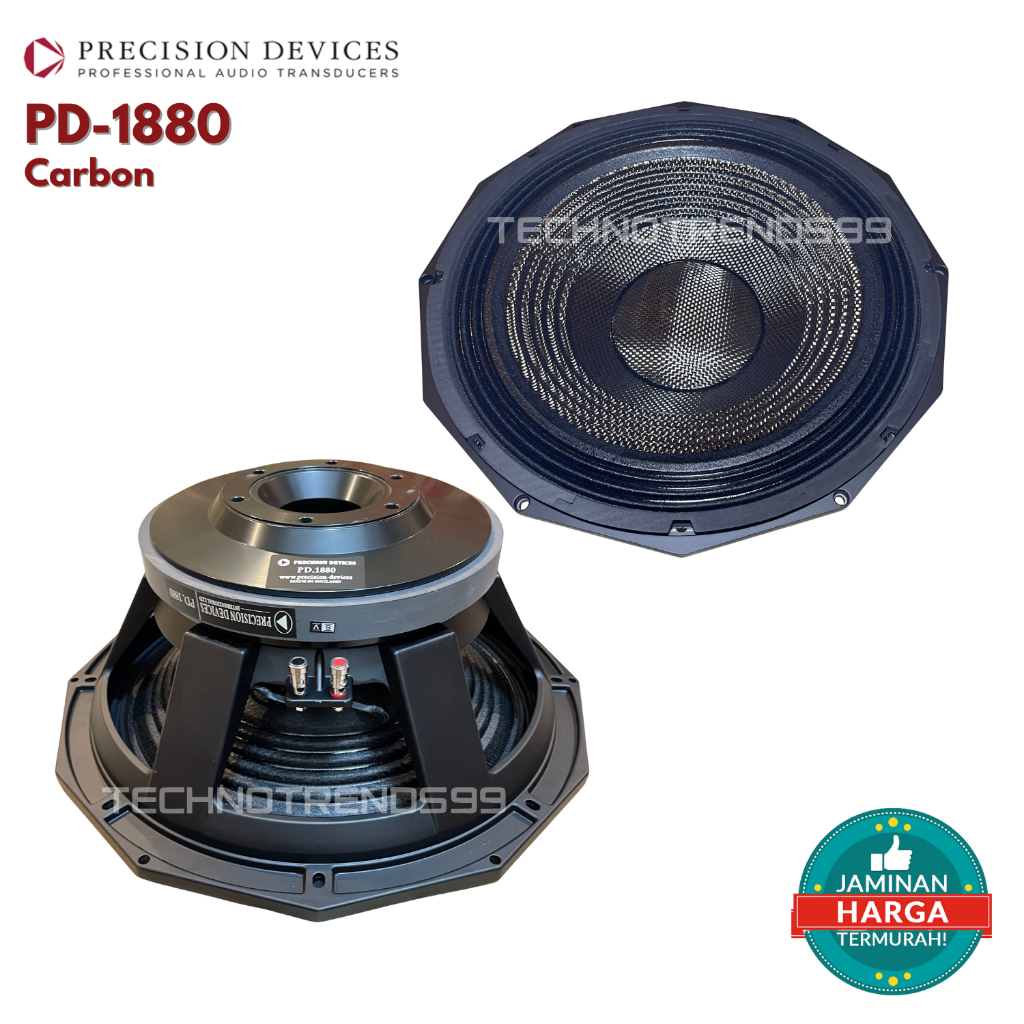 SPEAKER KOMPONEN PD 1880 CARBON COIL 5 INCH 18 Inch Subwoofer Speaker