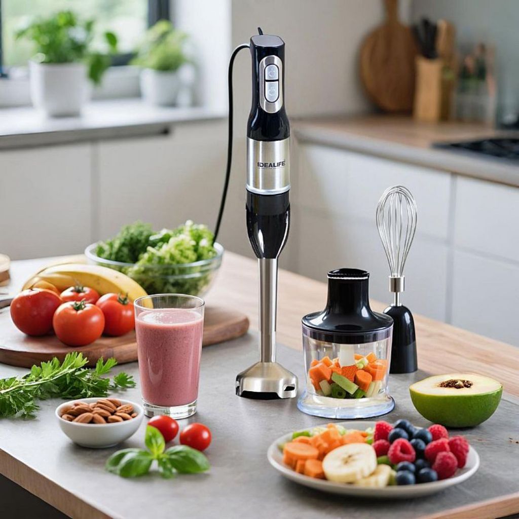 HAND BLENDER whisker Penggiling daging chopper JUICER IDEALIFE IL 215s